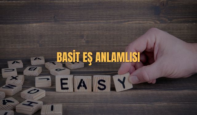 Basit Eş Anlamlısı Nedir? Basit Kelimesinin Eş Anlamlıları