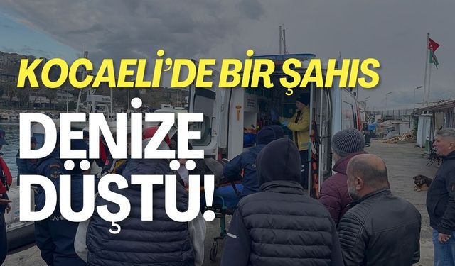 Kocaeli'de Bir Şahıs Denize Düştü!