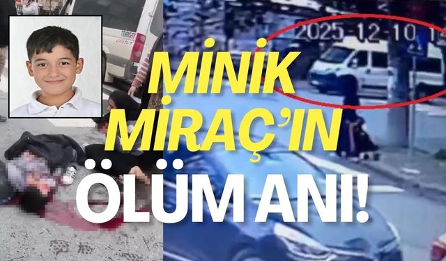 Minik Miraç'ın Ölüm Anı Kamerada!