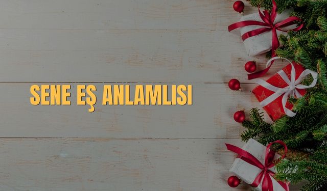 Sene Eş Anlamlısı Nedir? Sene Kelimesinin Eş Anlamlıları