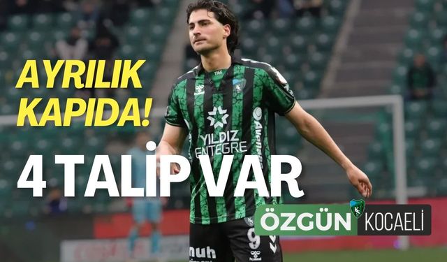 Kocaelispor’da ayrılık kapıda; Dört talip var