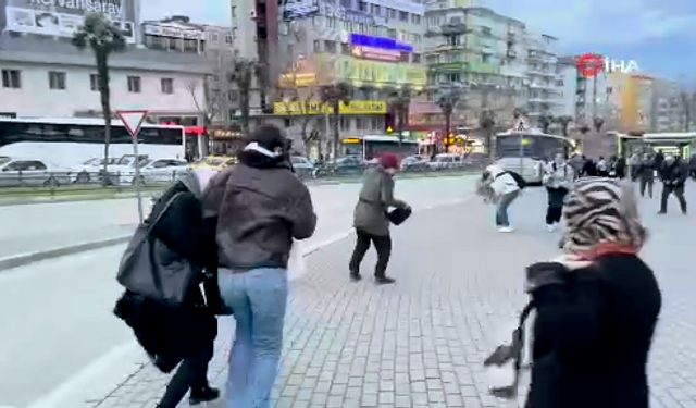 Fırtınada uçmamak için yerlere yattılar