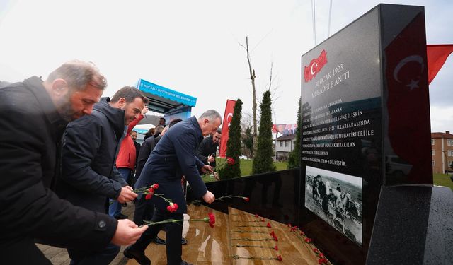 Başiskele’de Mübadele Anıtı Açıldı