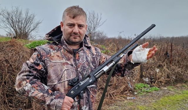 Kocaali’de Avcının Tüfeği Elinde Parçalandı