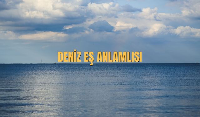 Deniz Eş Anlamlısı Nedir? Deniz Kelimesinin Eş Anlamlısı