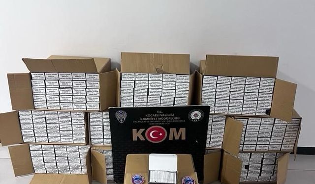 İzmit’te Kaçak Sigara Operasyonu