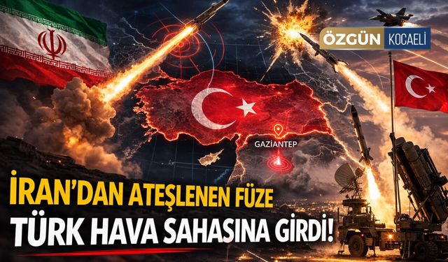İran’dan ateşlenen füze Türk hava sahasına girdi!