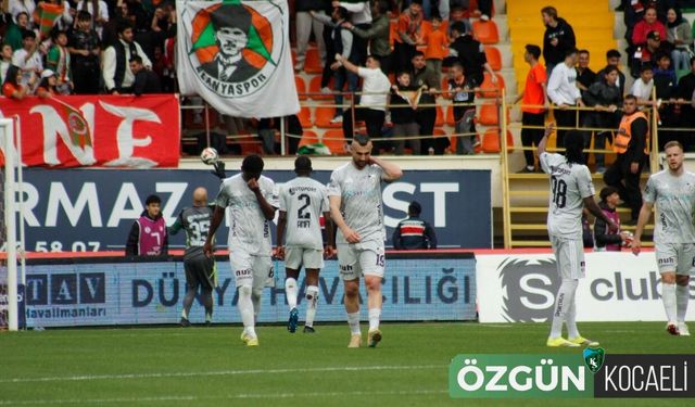 Kocaelispor Alanya’da dağıldı: 5 gollü hezimet