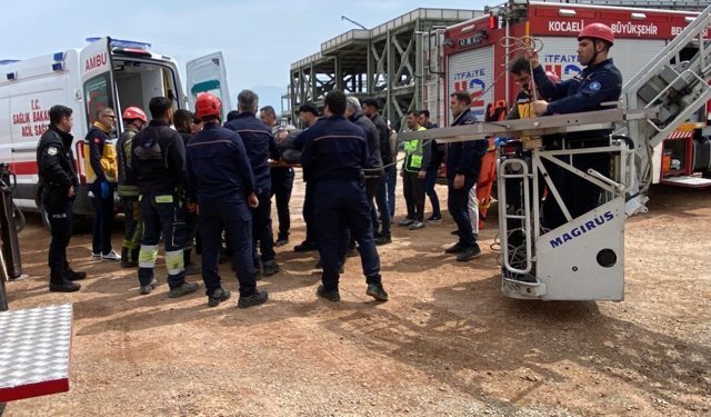 İzmit’te İnşaatta Feci Kaza!