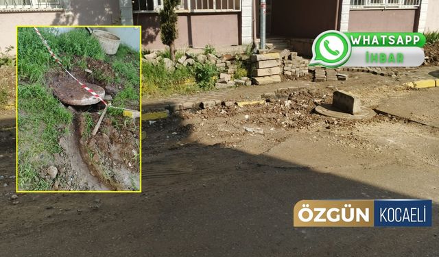 Kartepe'de Açık Rögar Tehlike Saçıyor!