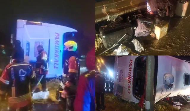 Balıkesir'de Yolcu Otobüsü Kaza Yaptı!