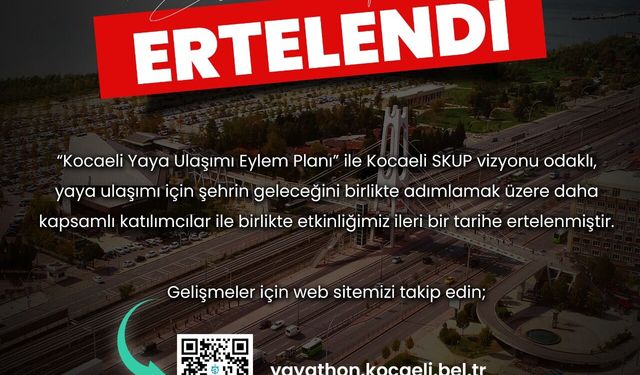 Kocaeli’de Yayathon’un tarihi değişti