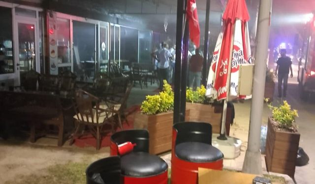 Tütünçiftlik Sahilde Kafe Yandı