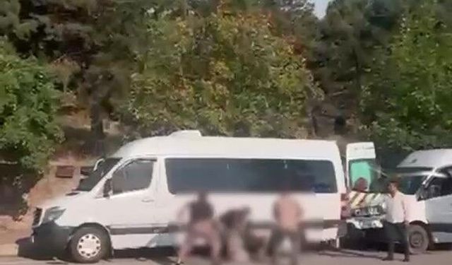 Gebze’de cadde ortasında demir sopalı saldırı kamerada