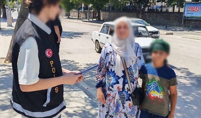 Dilencilik yaptığı belirlenen 16 çocuk ailesine teslim edildi