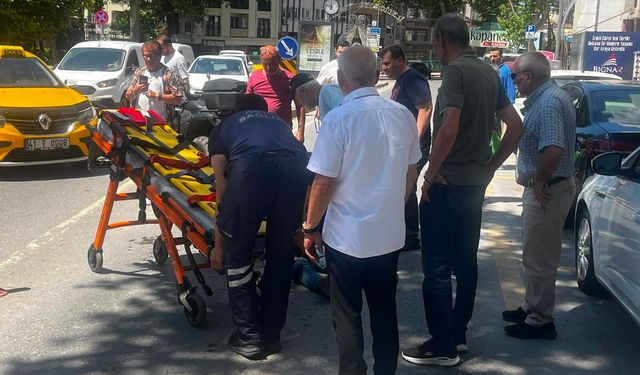 İzmit'te taksinin manevrası kazaya yol açtı