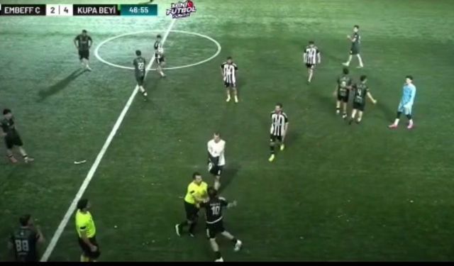 Hakeme yumruk attı! Maç yarıda kaldı