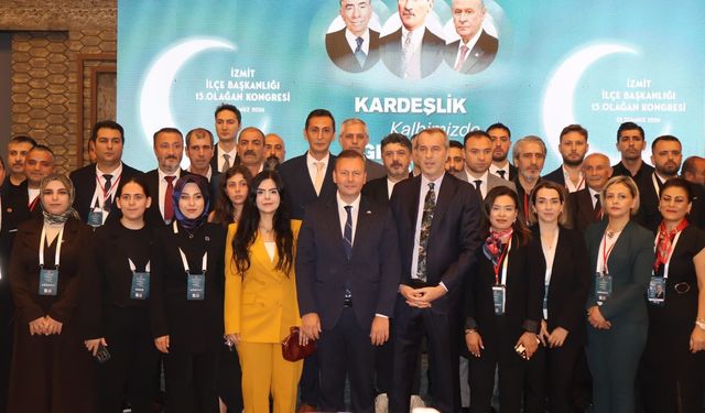 MHP İzmit'te kongre tamamlandı, yeni başkan Semih Türeyen