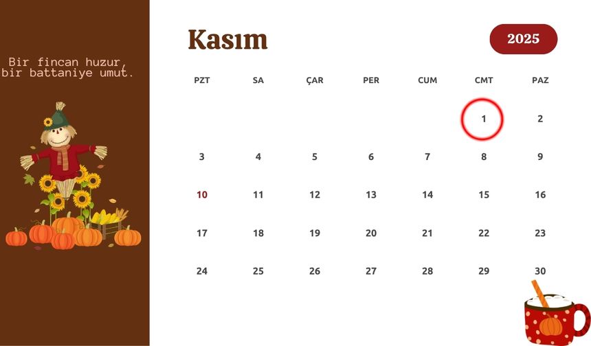 1 Kasım Ne Günü? 1 Kasım’da Kutlanan Özel Günler