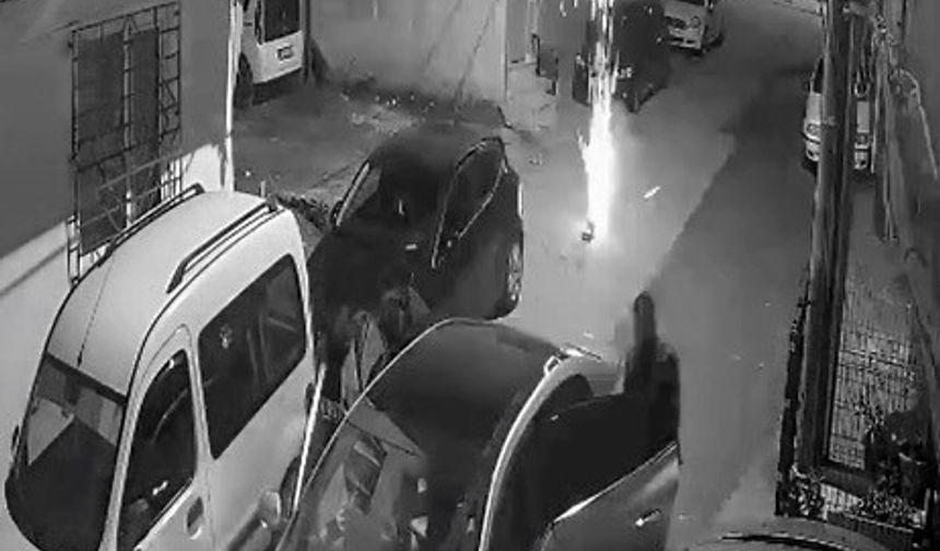 Gece yarısı bebeklerin uykusunu havai fişeklerle böldüler