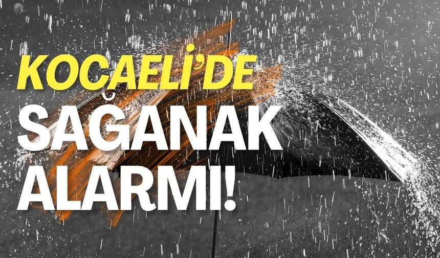 Meteorolojiye göre Kocaeli’de yağış etkisini sürdürecek