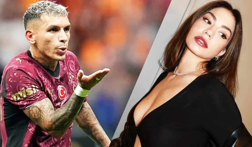 Lucas Torreira, Demet Özdemir'e kalp attı