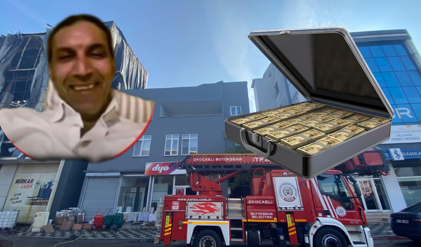 Yanan fabrikanın sahibi para dolu bavullarla yakalandı