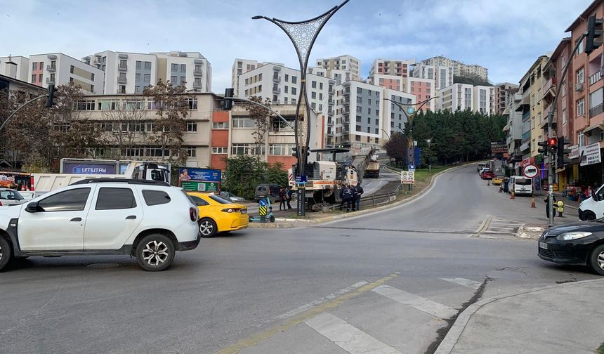 Santral Yokuşu Trafiğe Kapandı