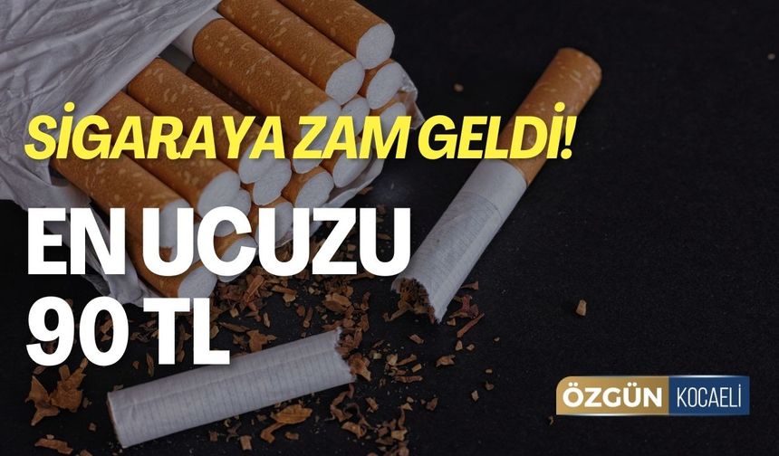 Sigaraya Zam Geldi! En Ucuzu 90 TL