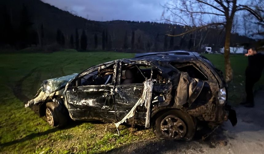 Sağanakta Dereye Kapılan Otomobil 1,5 Kilometre İleride Bulundu