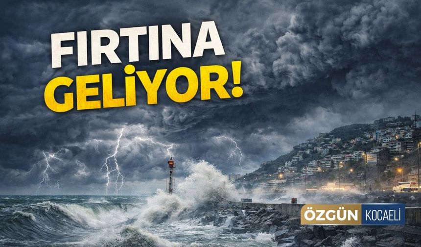 Kocaeli Valiliğinden Fırtına Uyarısı!