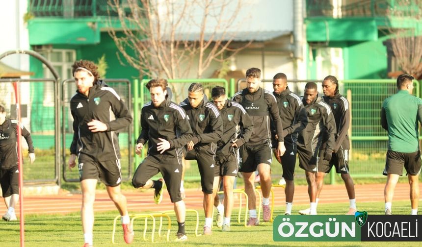 Kocaelispor zorlu Beşiktaş maçı hazırlıklarına başladı