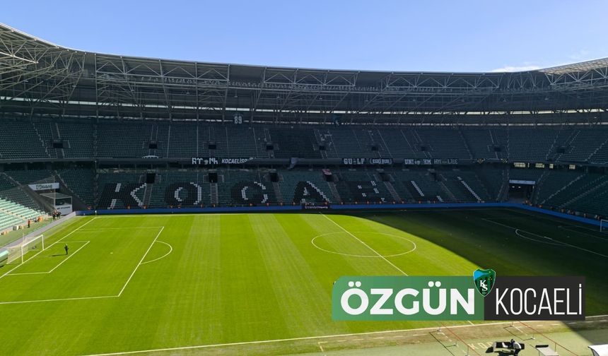 Kocaelispor sahaya çıkıyor, karşılama sessiz kaldı