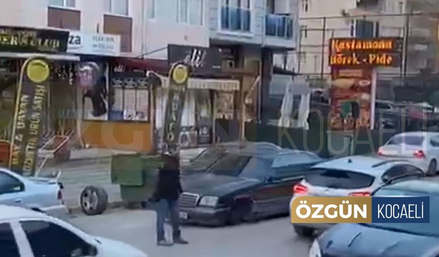 Seyir halindeki aracın lastiği fırladı