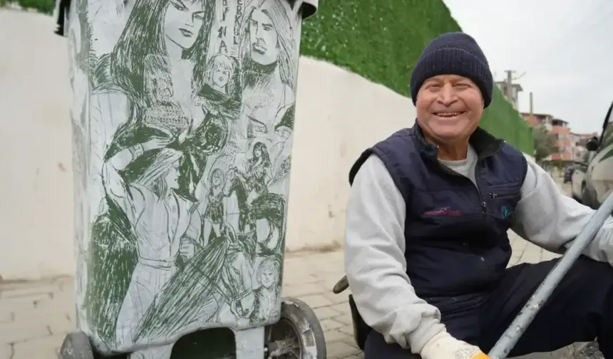 Süpürgeyi Kalem Yaptı, Çöpten Sanat Çıkardı