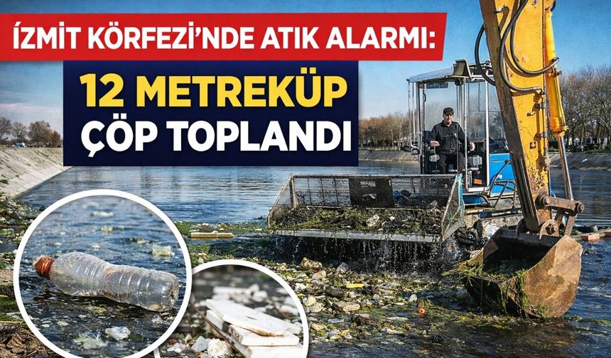 İzmit Körfezi’nde Atık Alarmı: 12 Metreküp Çöp Toplandı
