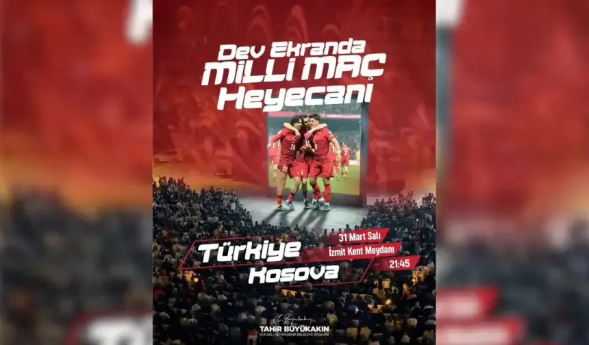 Kent Meydanı’nda milli maç coşkusu yaşanacak