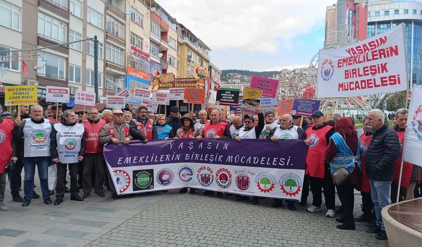 Kocaeli'de Emekliler Toplandı: “Sadaka Değil, Hakkımızı İstiyoruz”