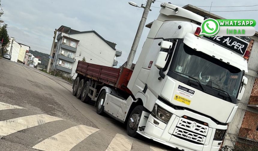 İzmit’te tır parkı sorunu: 8 kez ceza kesildi