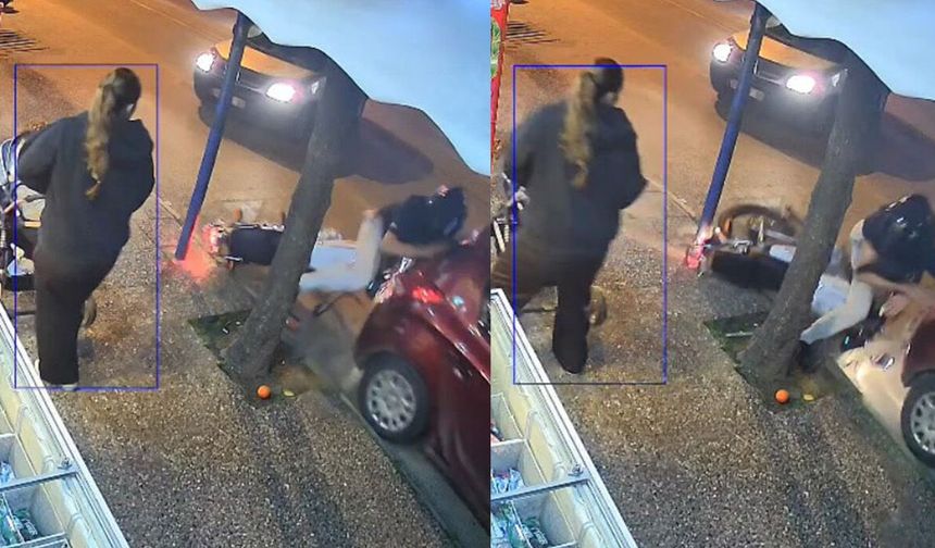 Feci Kaza Kamerada: Anne ve Bebek Son Anda Kurtuldu