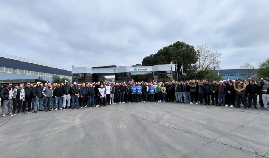 Bekaert’te grev başladı: "Hatay'da teslim olmadık sanayinin göbeğinde mi teslim olacağız"