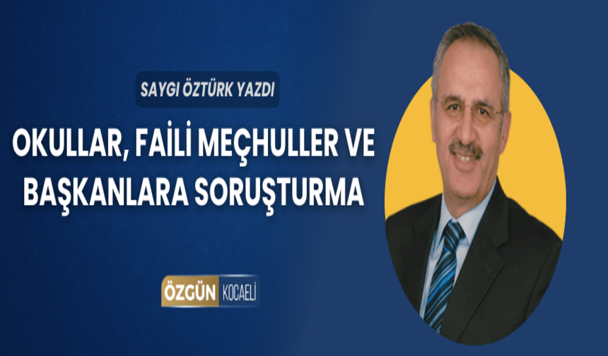 Okullar, faili meçhuller ve başkanlara soruşturma