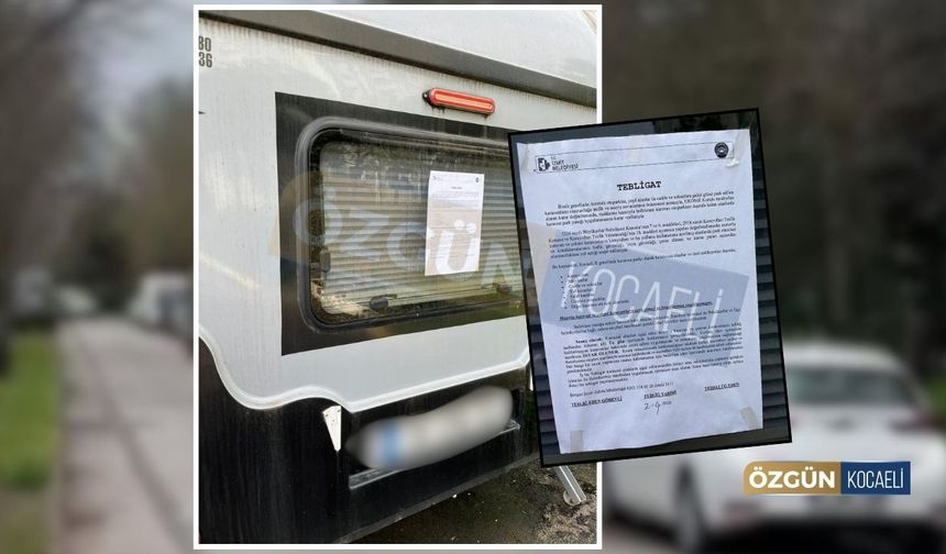 Yahya Kaptan'daki Karavanlara Bölgeyi Boşaltın Talimatı