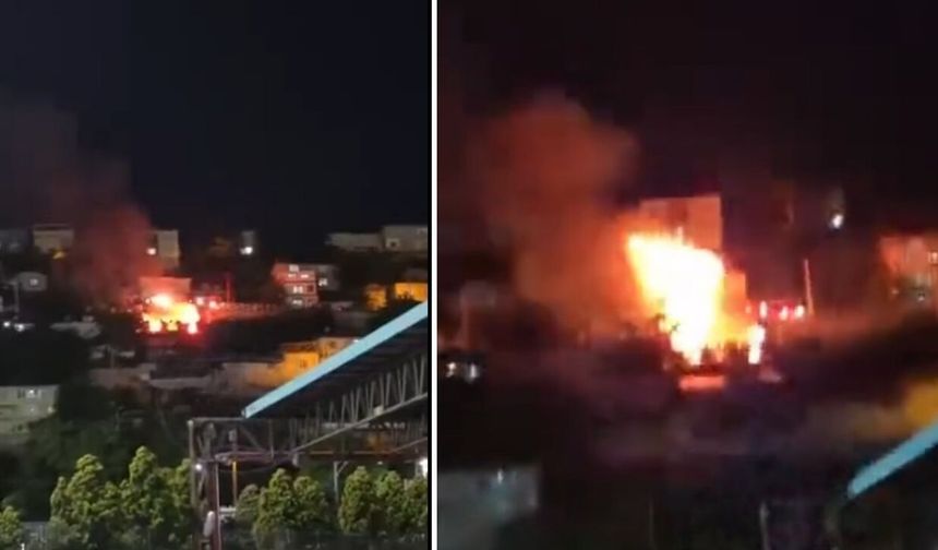 Dilovası’nda Bayram Gecesi Korkutan Yangın