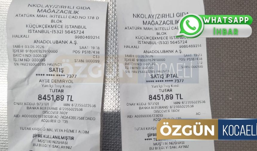 Kocaeli’de Market Alışverişinde Dikkat Çeken İddia