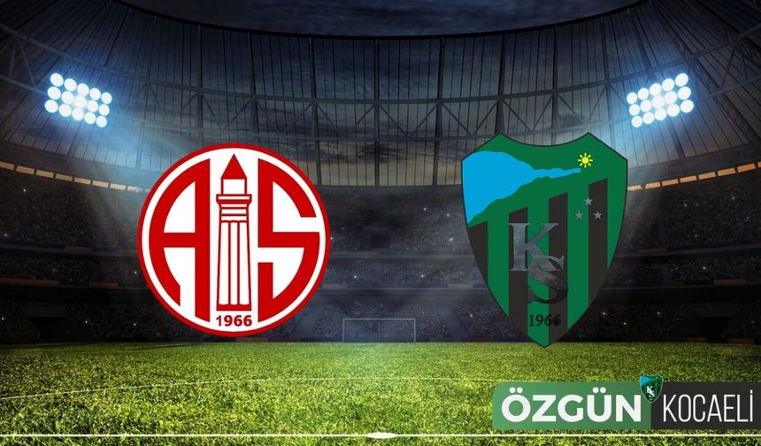 Kocaelispor’da Antalya Deplasmanı Öncesi Sürpriz 11