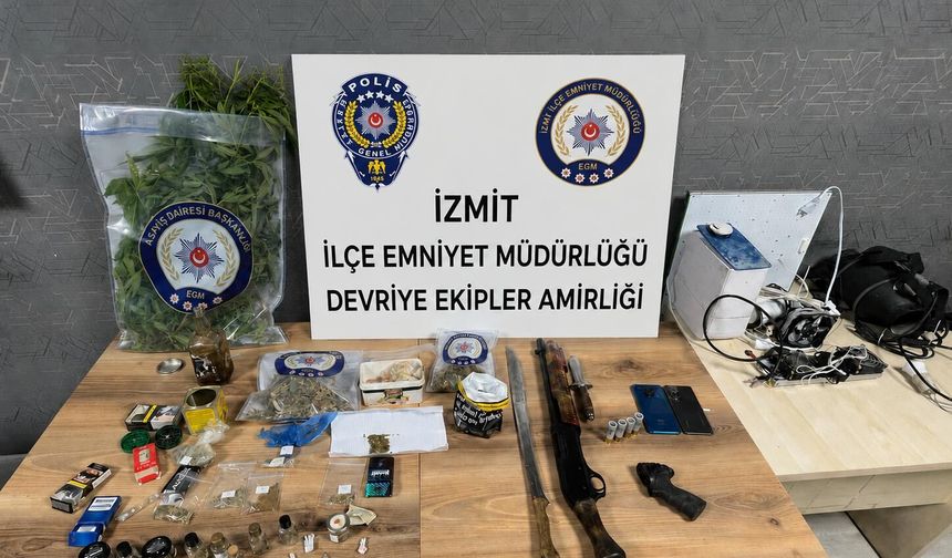 Kocaeli’de Operasyon: Uyuşturucu ve Silah Ele Geçirildi