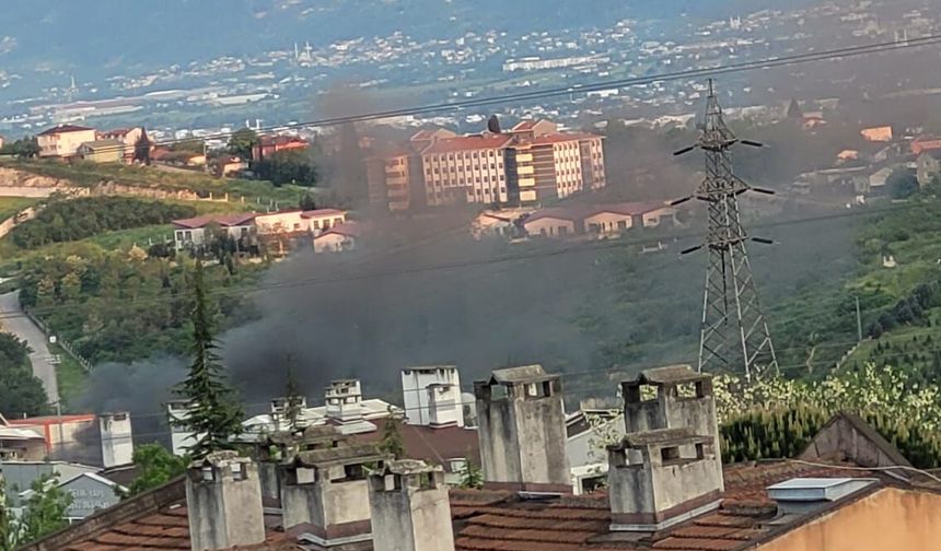 Şehir Hastanesi Yanında Yangın Paniği