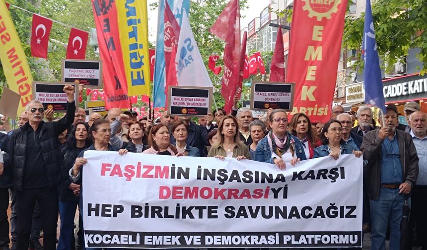 Kocaeli’de mutlak butlan kararına tepki sokağa taştı