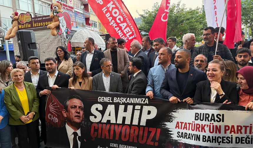 Mutlak butlana karşı binler Kocaeli'yi inletti: "Genel Başka Özgür Özel"